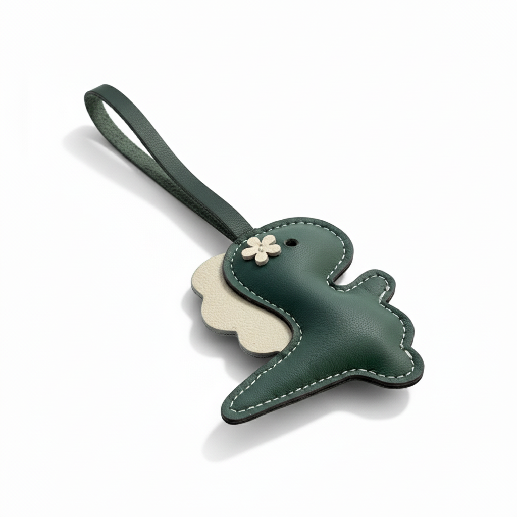 Dinosaur Leather Charm