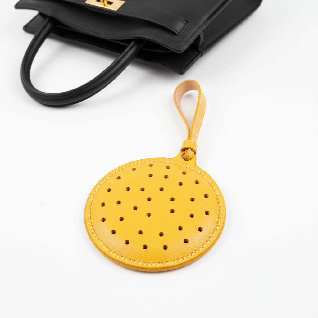 Pickleball Ball Leather Charm