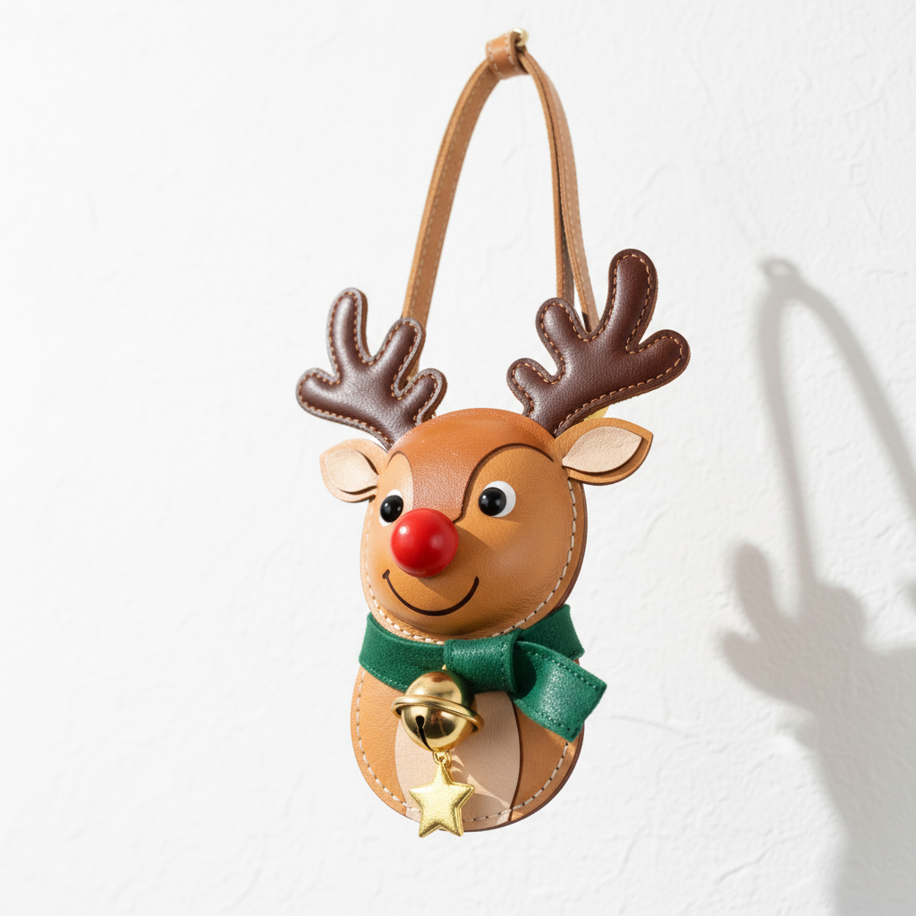 Reindeer Leather Charm