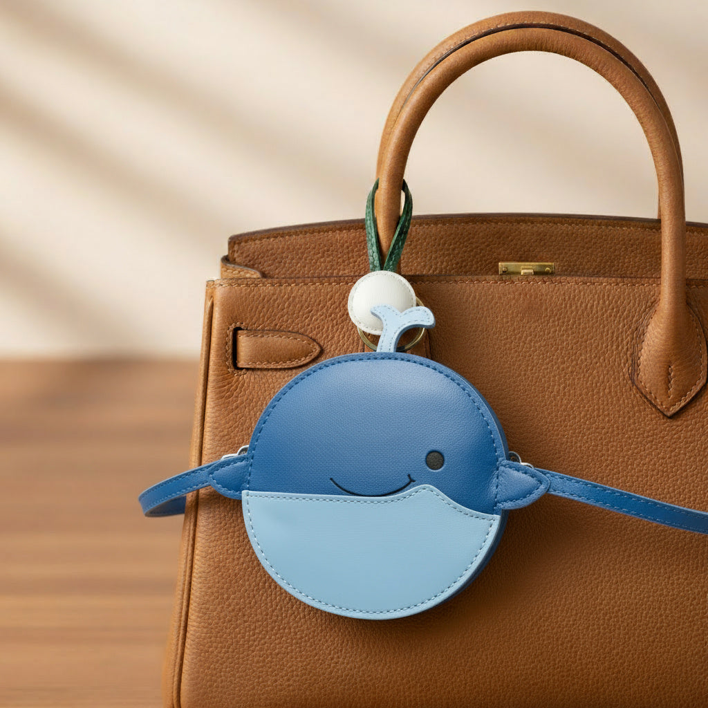 Whale Leather Charm