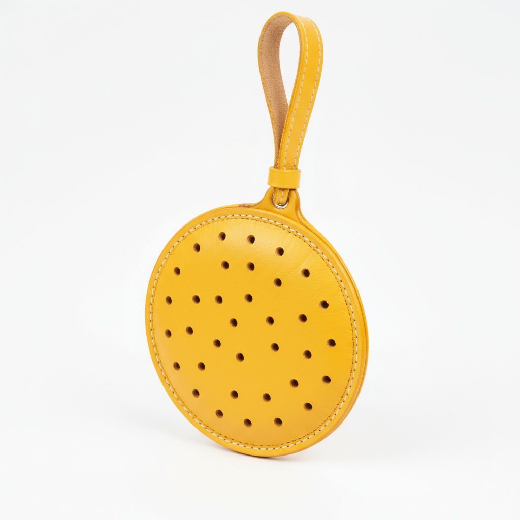Pickleball Ball Leather Charm