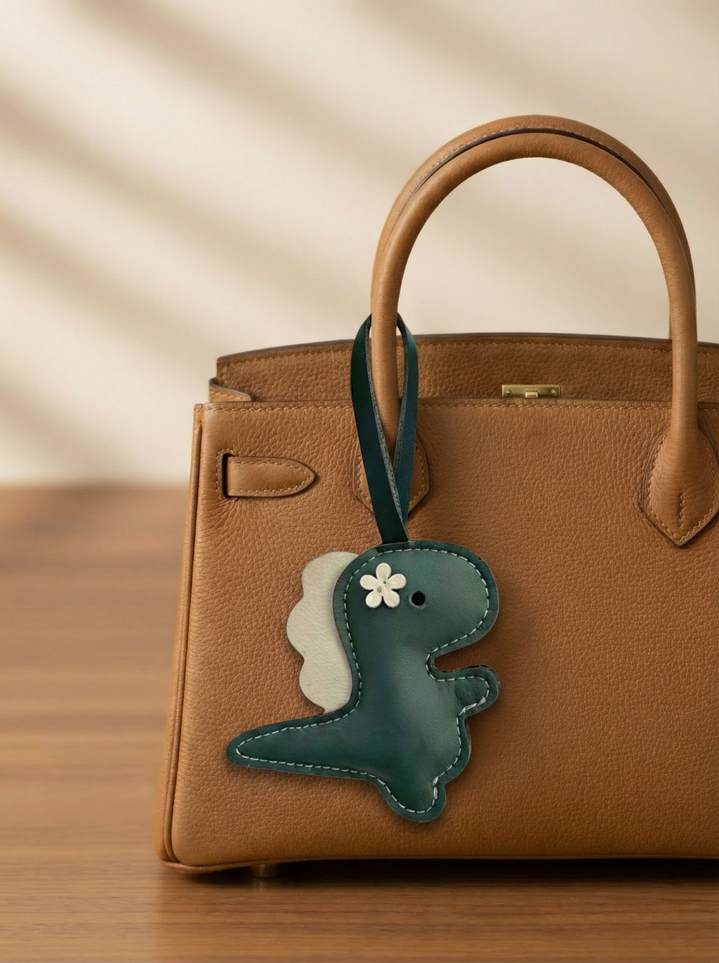 Dinosaur Leather Charm