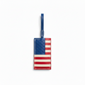 American Flag Leather Charm