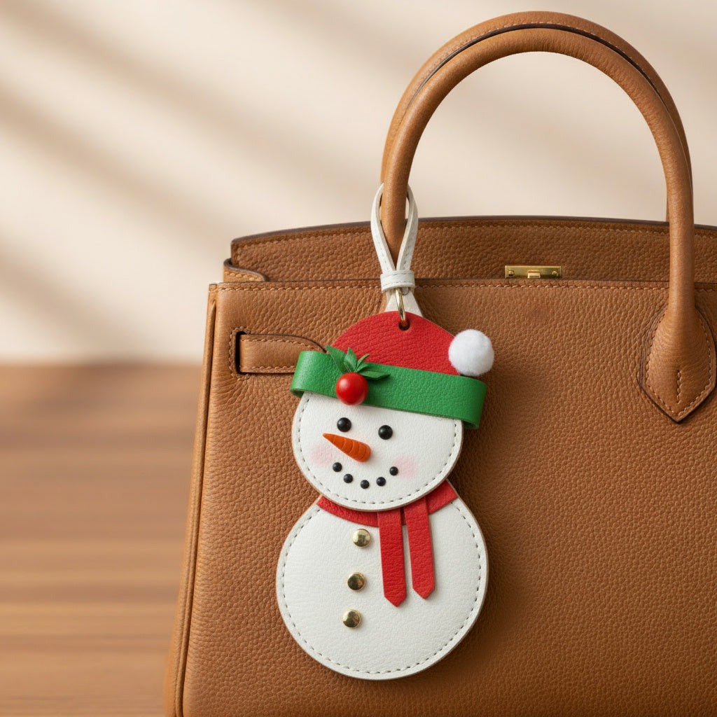 Snow man Bag Charm