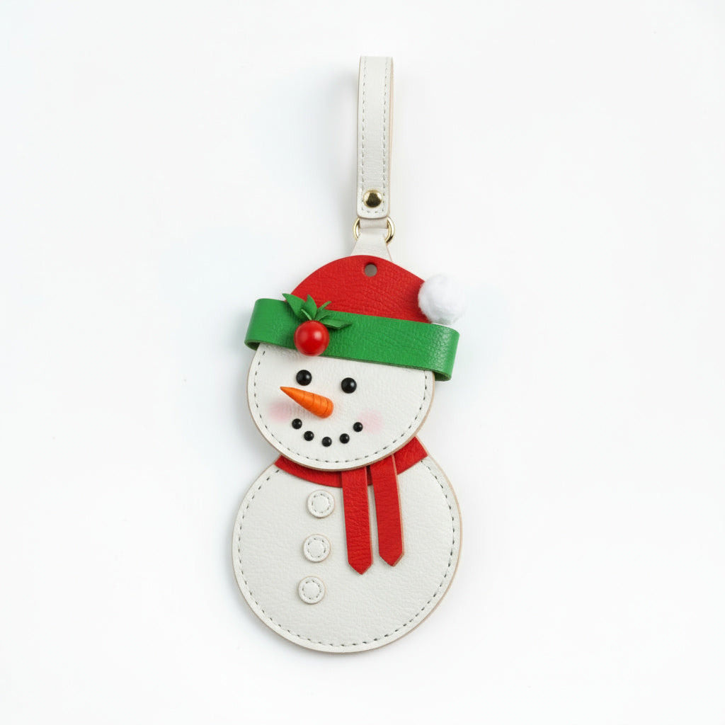 Snow man Bag Charm
