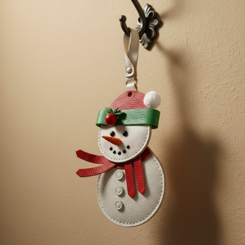 Snow man Bag Charm